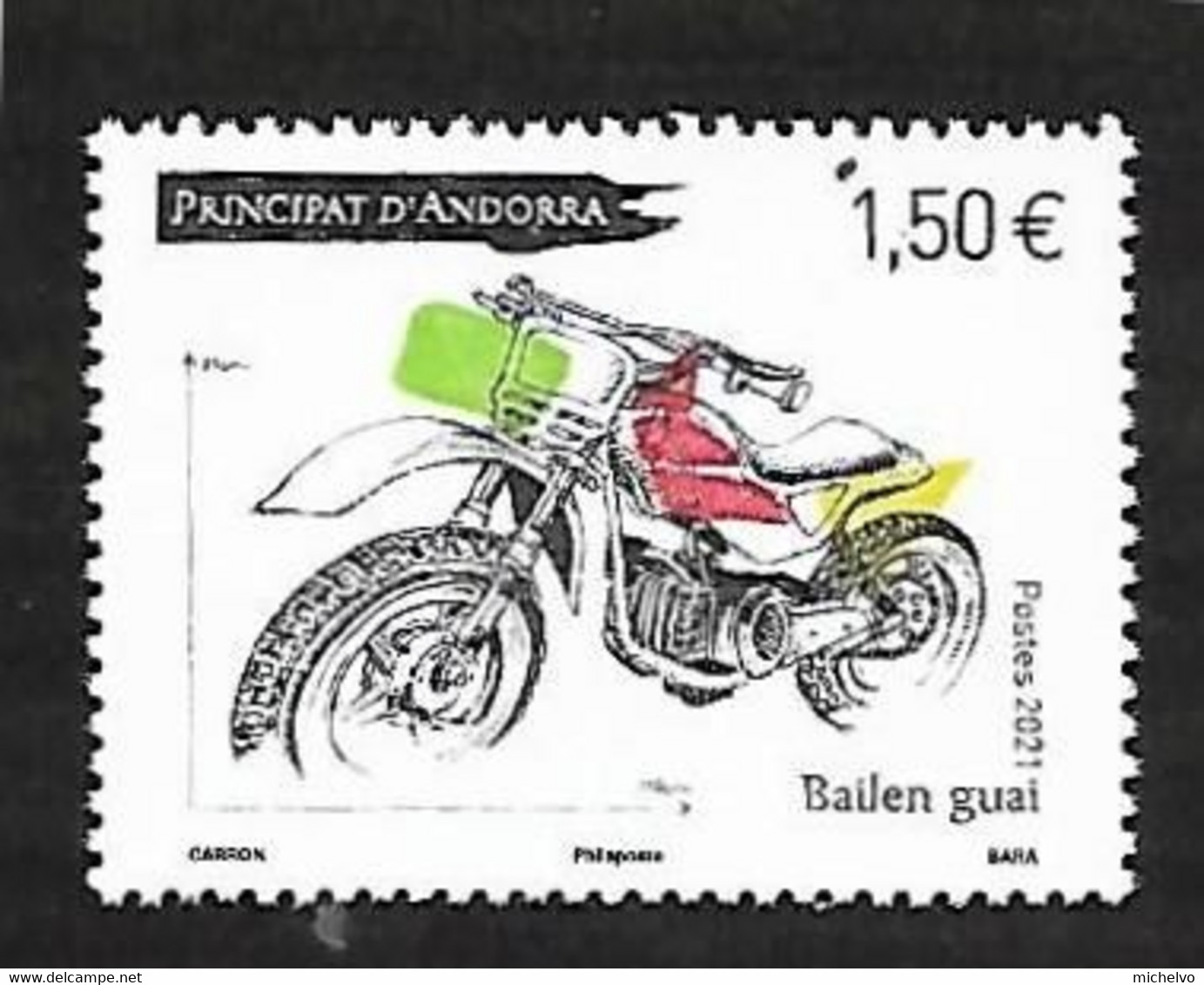 Andorre 2021 - Yv N° 858 ** - Bailen Guai - Neufs