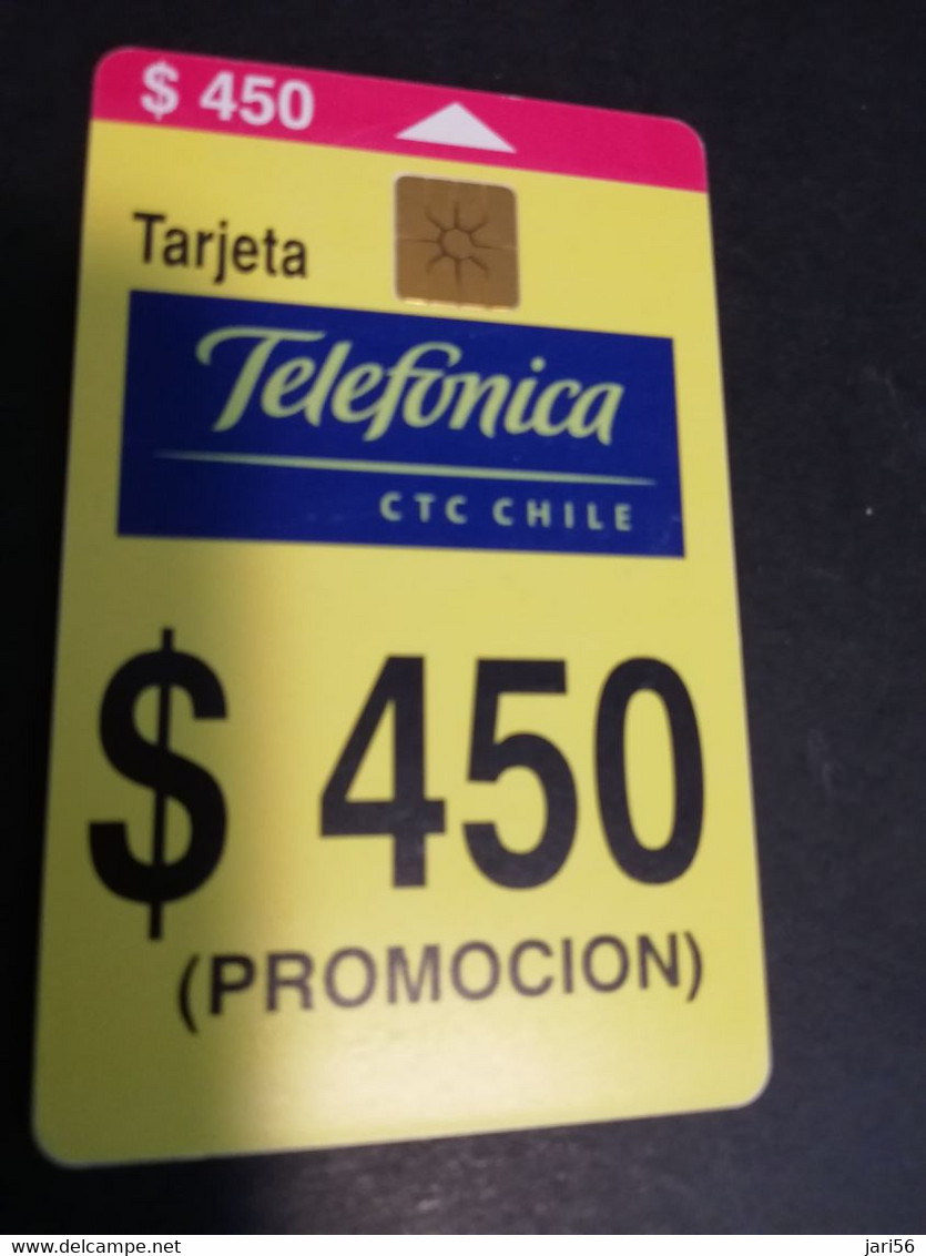 CHILI   CHIPCARD  $ 450,- Promotion  CHILI   FINE USED CARD   ** 6163** - Chile