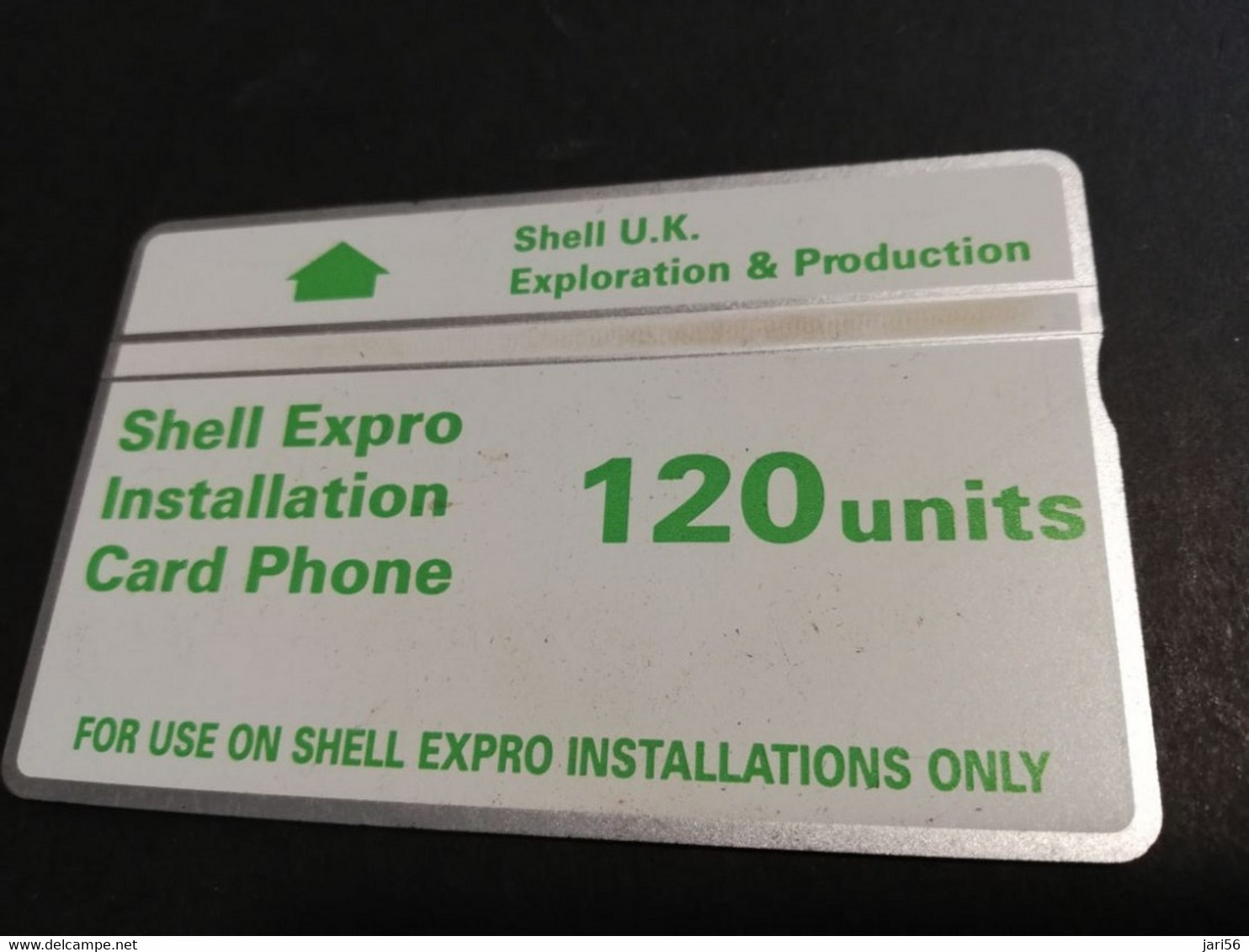 GREAT BRETAGNE  120 UNITS  L&G CARD  SHELL EXPRO INSTALLATION CARD PHONE /OIL PLATFORM  MINT     (443B)   **6171** - BT Emissions Etrangères