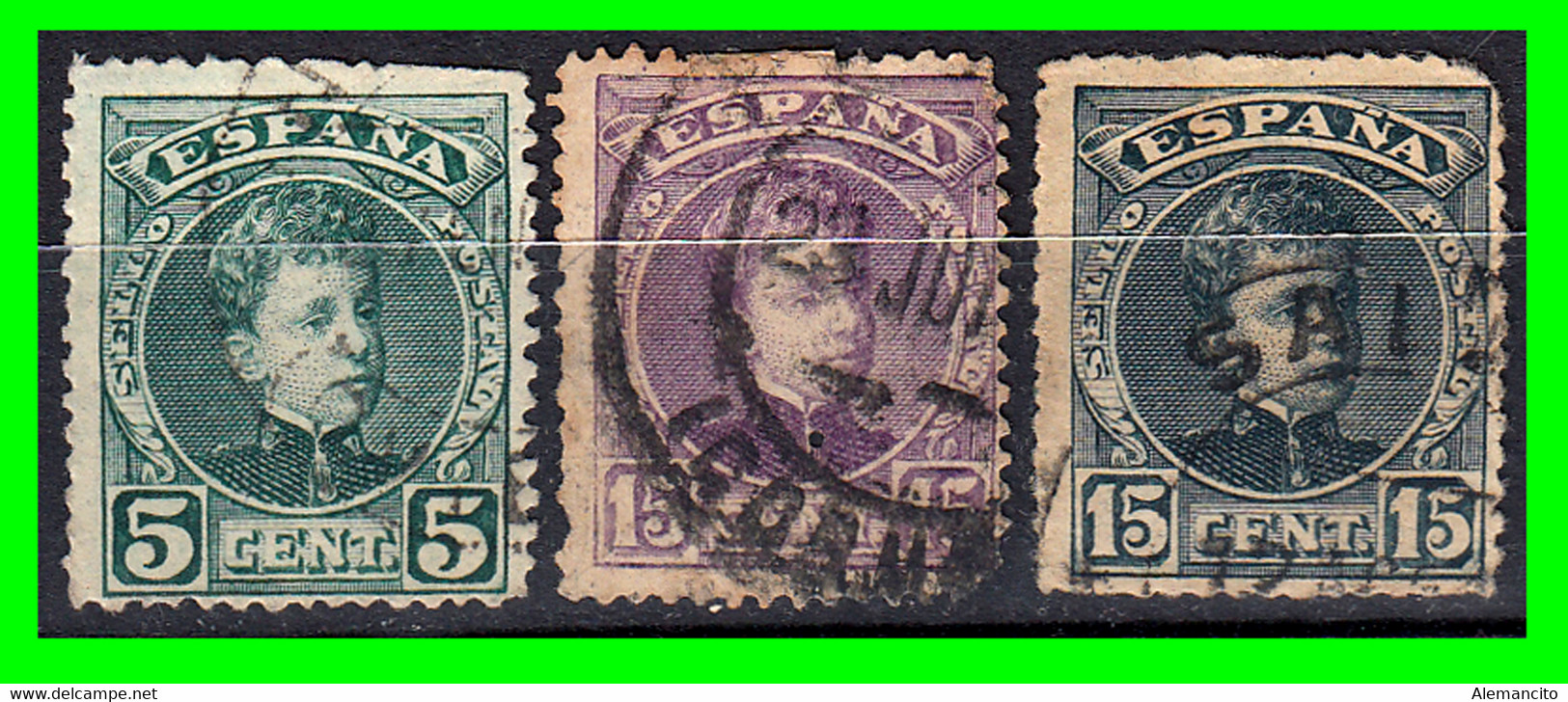 ESPAÑA.- (REINADO DE ALFONSO XIII) -&- SELLOS AÑO 1901-1905  ALFONSO XIII TIPO CADETE - Used Stamps