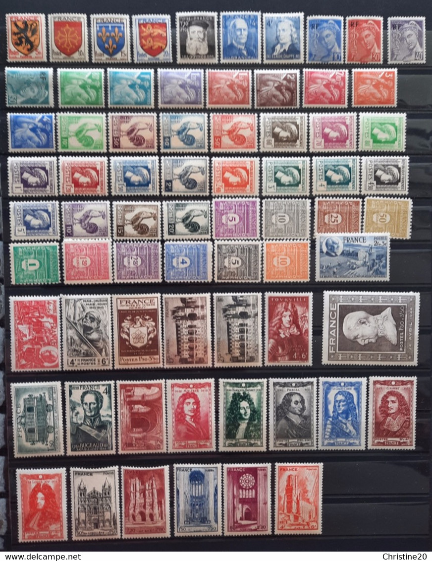 France 1944 Année Complète De 70 Timbres **TB Cote 106€ - 1940-1949