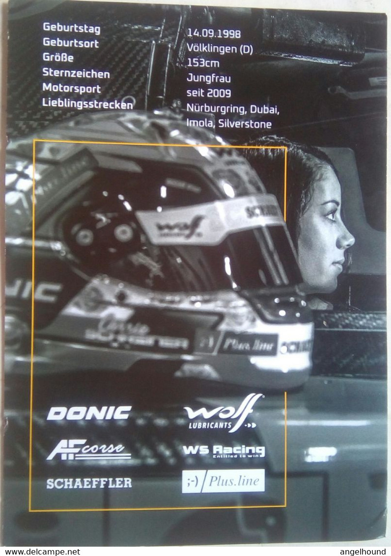 Carrie Schreiner ( German Race Car Driver) - Autografi