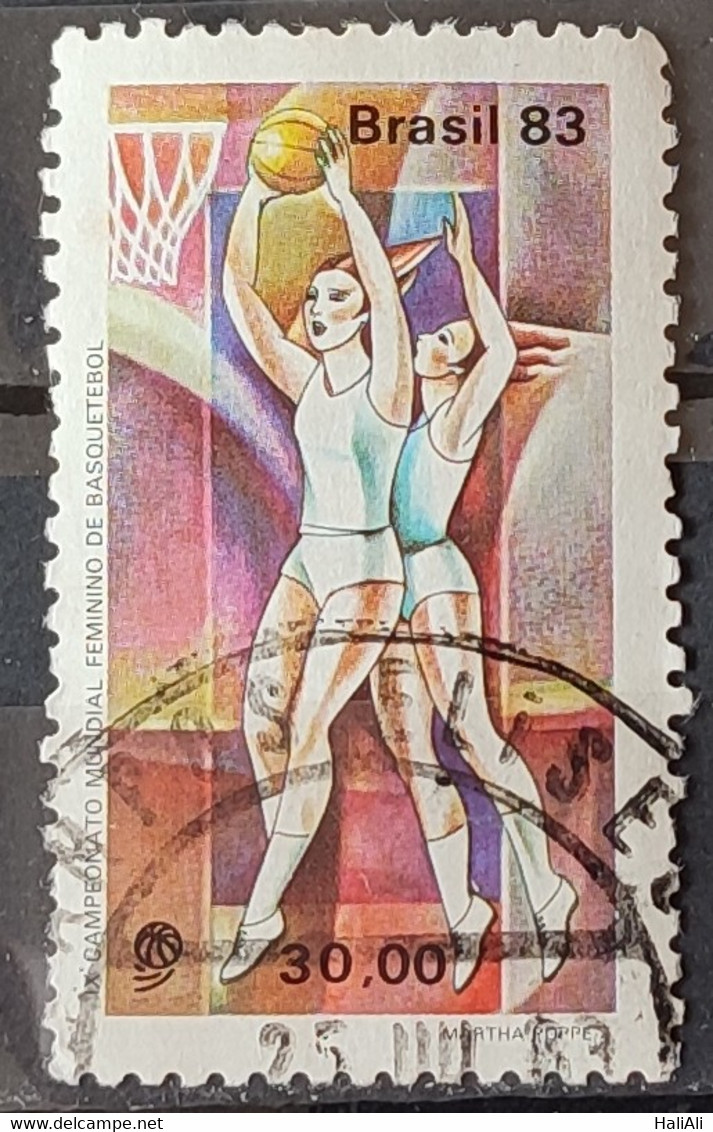 C 1330 Brazil Stamp Basketball Woman 1983 Circulated 7 - Gebruikt