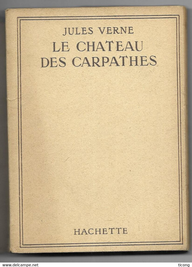 LE CHATEAU DES CARPATHES DE JULES VERNE, ILLUSTRATIONS DE DANIEL GIRARD, ED BIBLIOTHEQUE DE LA JEUNESSE 1948, JAQUETTE - Bibliotheque De La Jeunesse