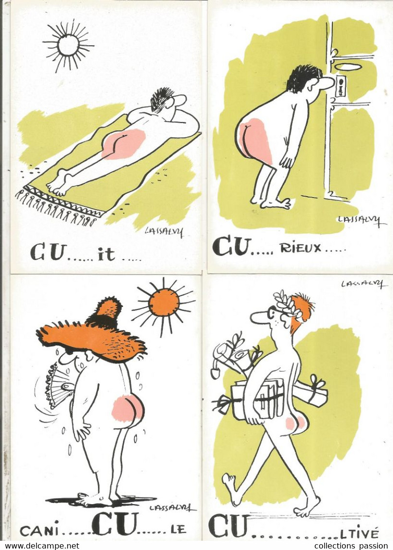 Cp , Illustrateur Signée LASSALVY , Vierge , Ed. Groupement Des Humoristes De Presse , LOT DE 13 CARTES POSTALES - Lassalvy