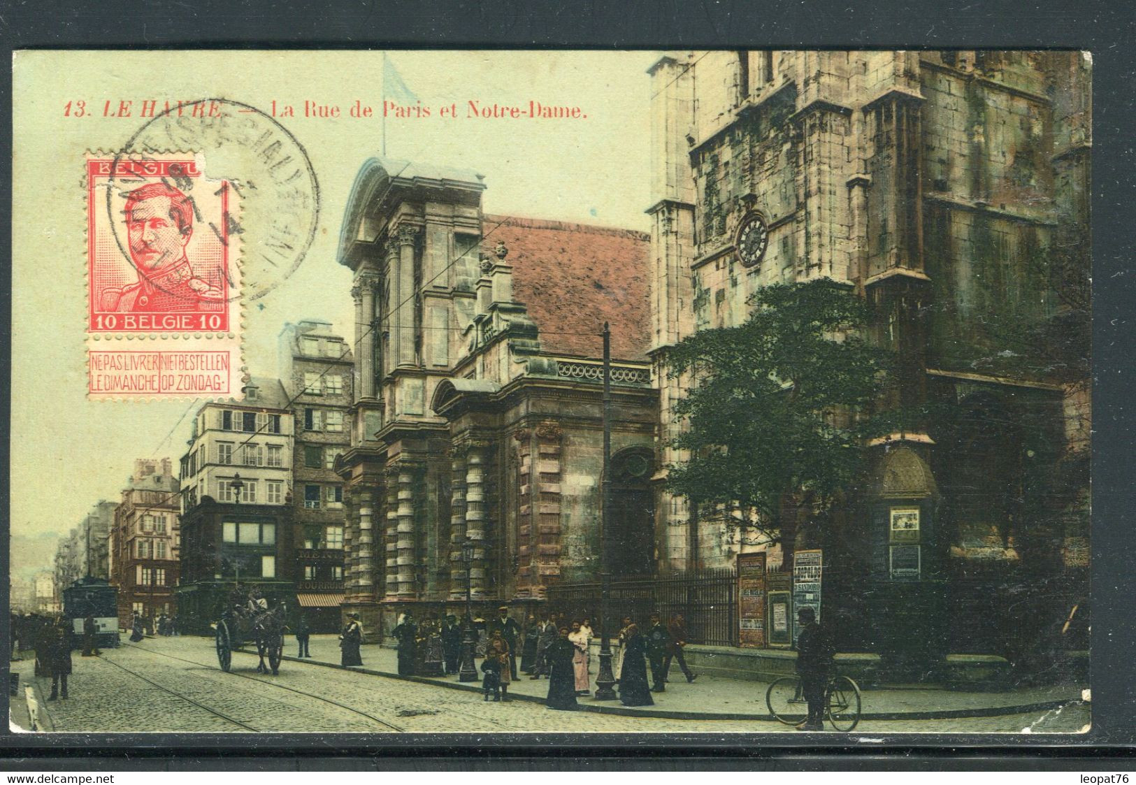 Belgique / France - Affranchissement Du Havre Sur Carte Postale En 1914 Pour Colombes ( Gouvernement En Exil ) - Ref O 5 - Sonstige & Ohne Zuordnung