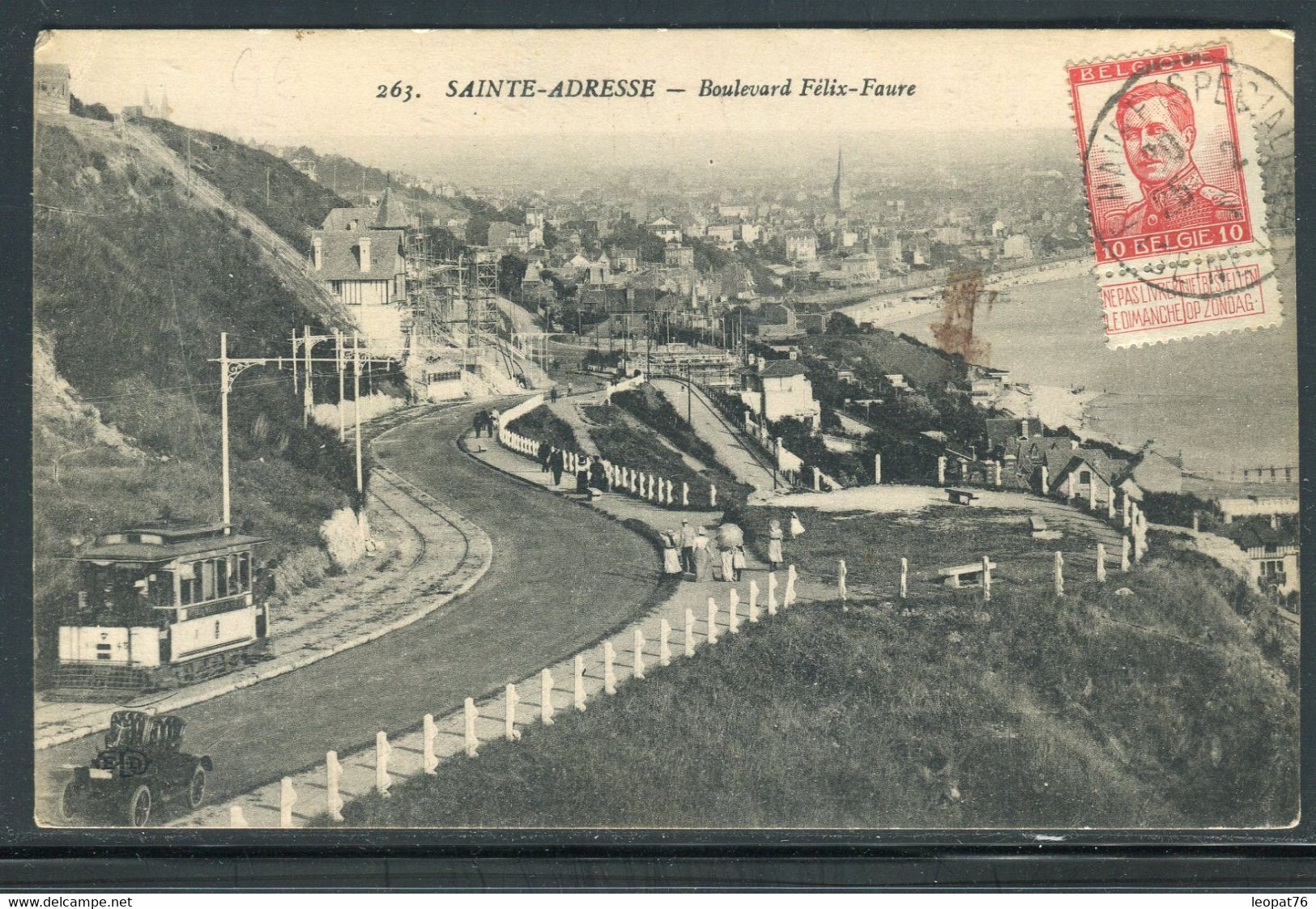 Belgique / France - Affranchissement Du Havre Sur Carte Postale En 1915 Pour Le Havre ( Gouvernement En Exil ) - Ref O 9 - Otros & Sin Clasificación