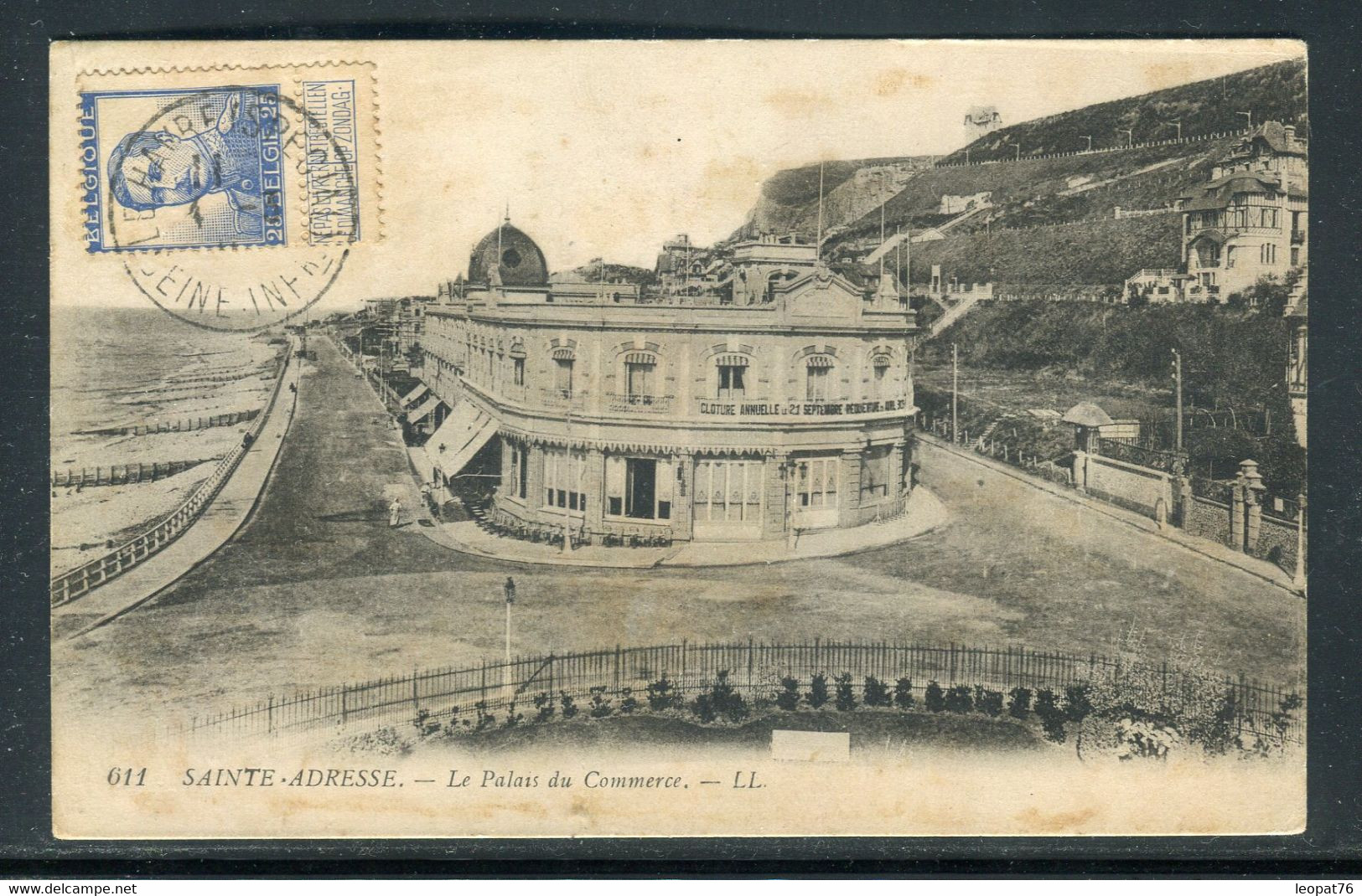 Belgique / France - Affranchissement Du Havre Sur Carte Postale  Pour Le Havre ( Gouvernement En Exil ) - Ref O 10 - Other & Unclassified