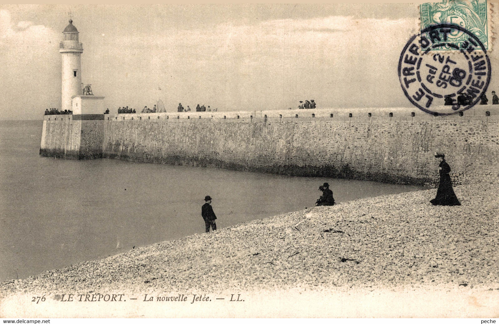 N°86232 -cpa Le Tréport -la Nouvelle Jetée -phare- - Lighthouses