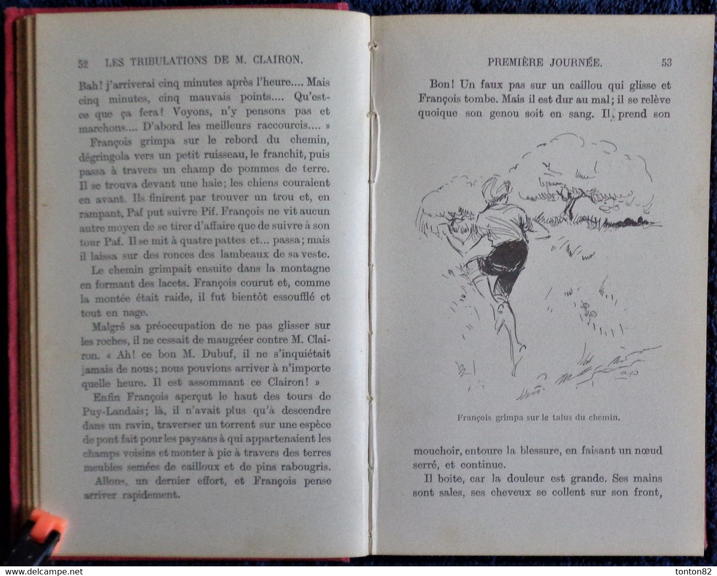 Magdeleine du Genestoux - Les tribulations de M. CLAIRON - Bibliothèque Rose Illustrée - ( 1926 ) - IL. A. Pécoud .