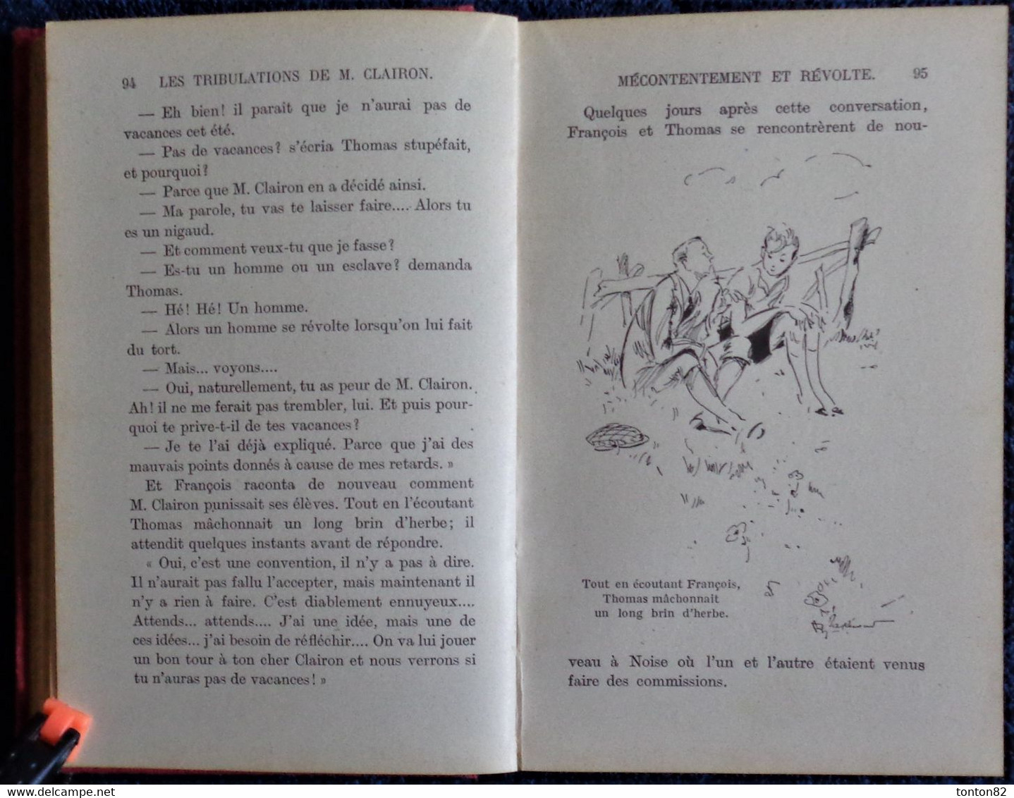 Magdeleine du Genestoux - Les tribulations de M. CLAIRON - Bibliothèque Rose Illustrée - ( 1926 ) - IL. A. Pécoud .