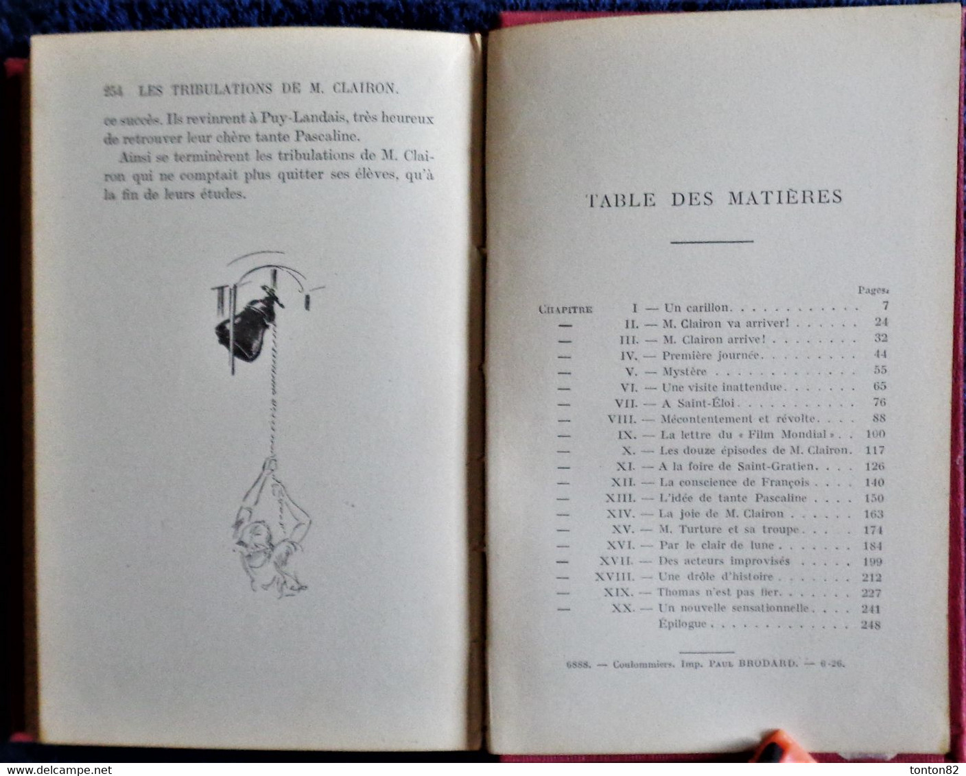 Magdeleine du Genestoux - Les tribulations de M. CLAIRON - Bibliothèque Rose Illustrée - ( 1926 ) - IL. A. Pécoud .