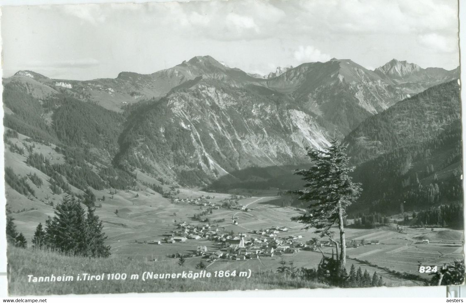 Tannheim I. Tirol 1964; Neunerköpfle - Gelaufen. (Gehring - Tannheim - Tannheim
