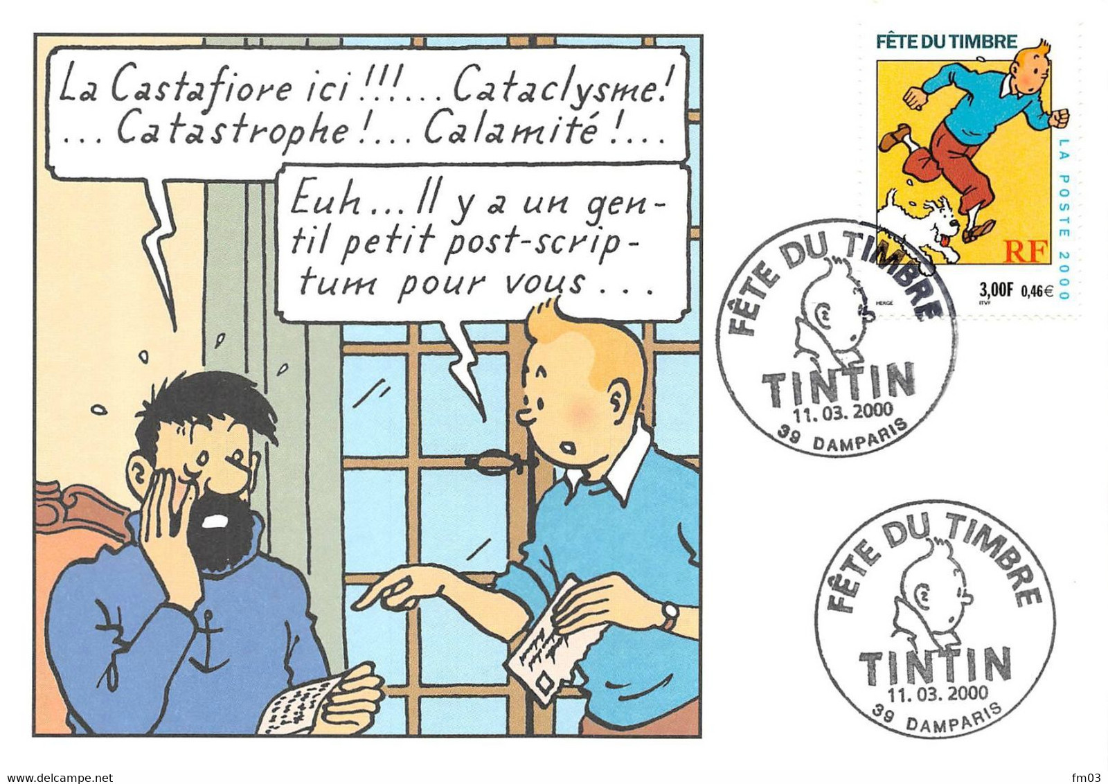 Damparis Canton Dole Fête Du Timbre Tintin - Altri & Non Classificati