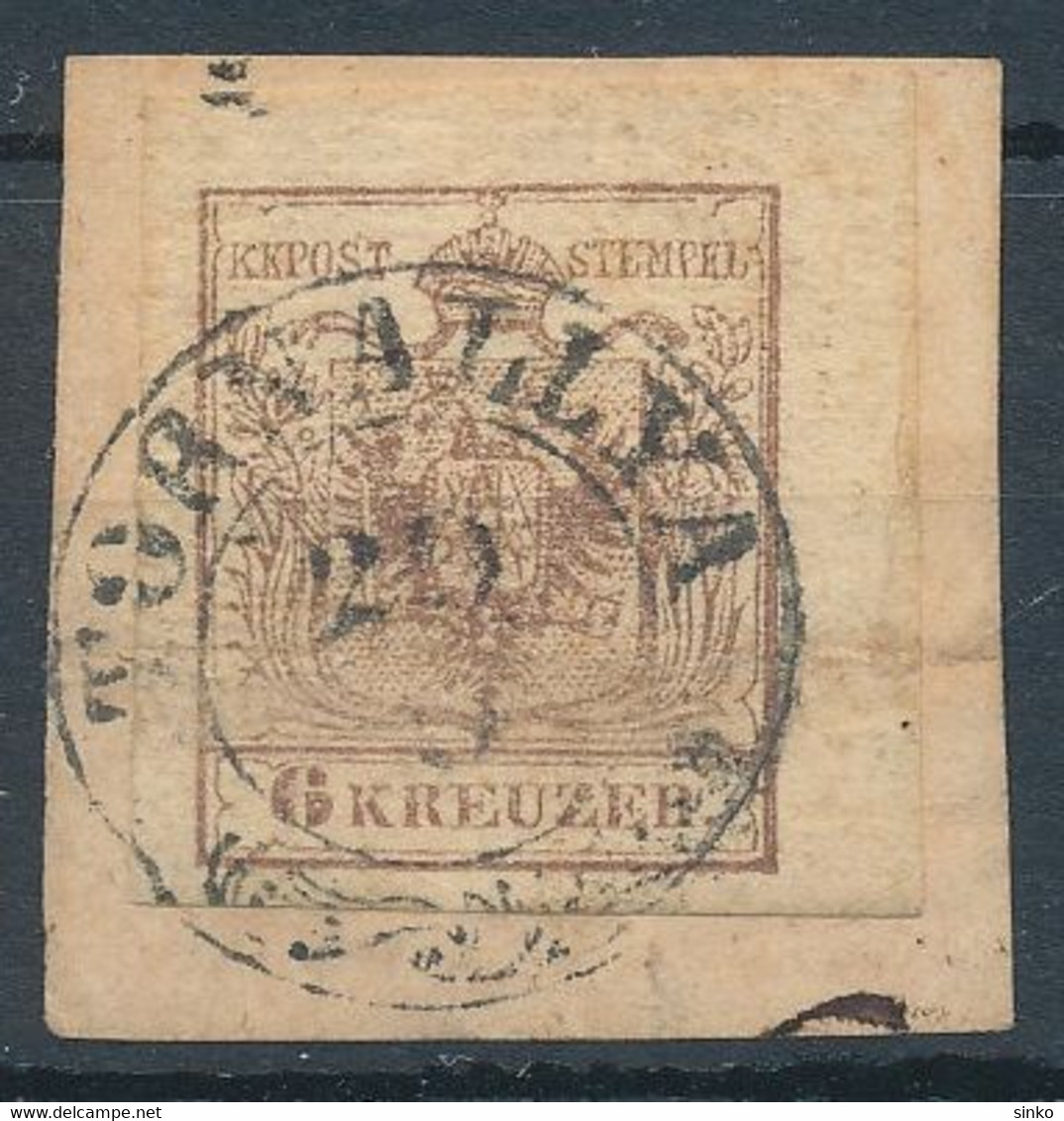 1850. Typography 6kr Stamp, TORNALLYA - ...-1867 Prefilatelia