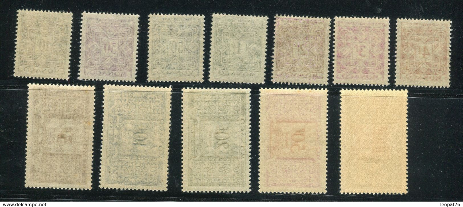 Monaco N° Yvert Taxes 29/39 Série Complète (12 Valeurs) Neufs **- Cote 81€ - Ref M 58 - Postage Due