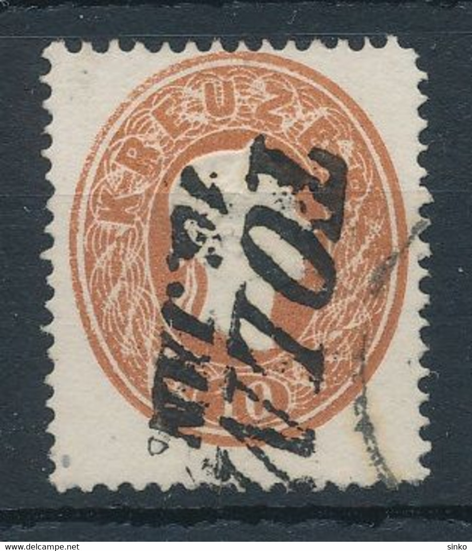 1861. Typography With Embossed Printing, 10kr Stamp TOLNA - ...-1867 Préphilatélie