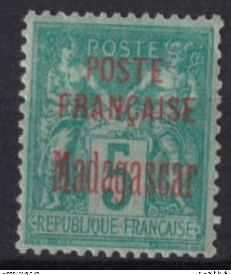 MADAGASCAR - 1895 - YT N° 14 * MH - COTE 2022 = 30 EUR - Neufs