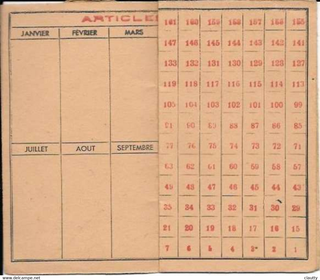 Economat De L'armée , Carte Autorisation D'achat 1946 - Documents