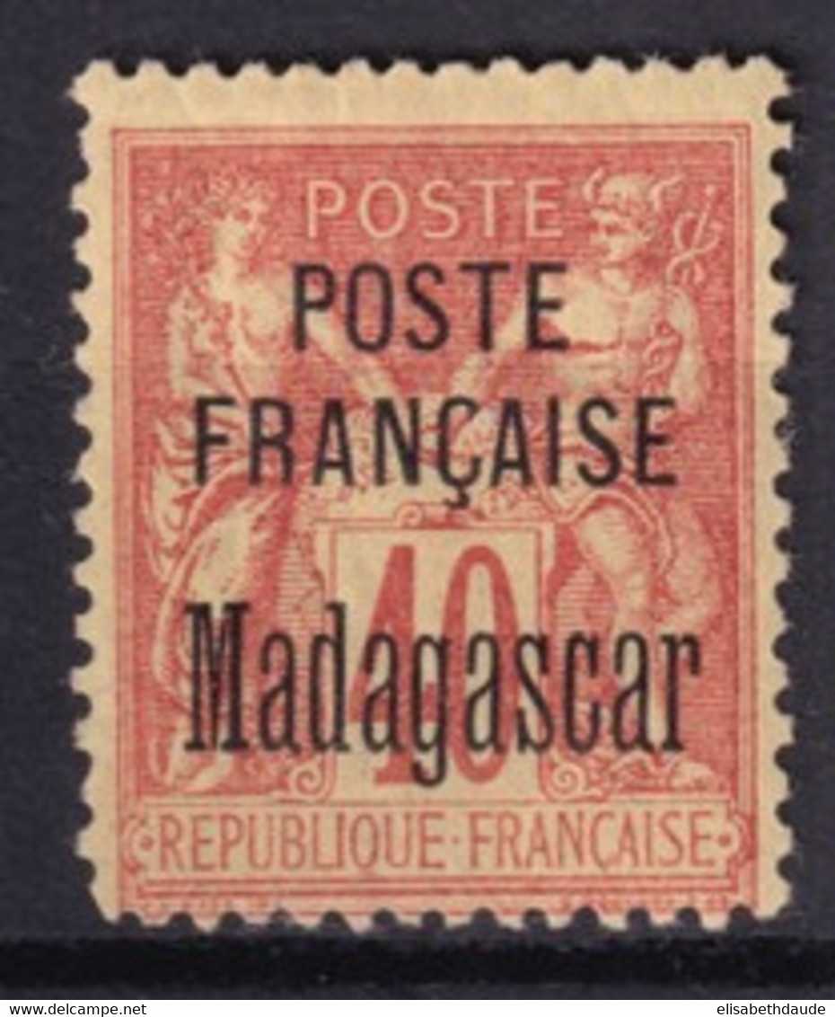 MADAGASCAR - 1895 - YT N° 18 * MH SIGNE SCHELLER - COTE 2022 = 125 EUR - Unused Stamps