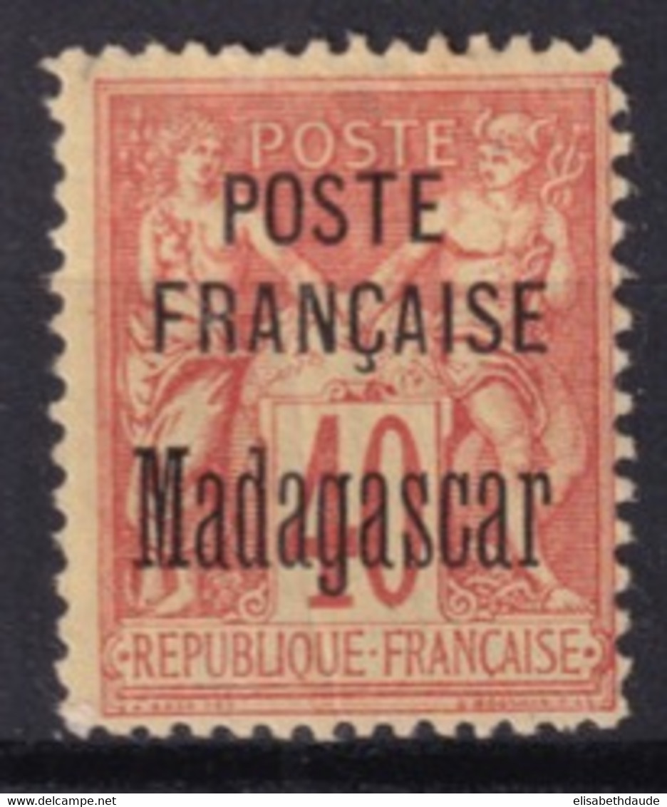 MADAGASCAR - 1895 - YT N° 18 * MH SIGNE SCHELLER TRES LEGER DEFAUT - COTE 2022 = 125 EUR - Ongebruikt