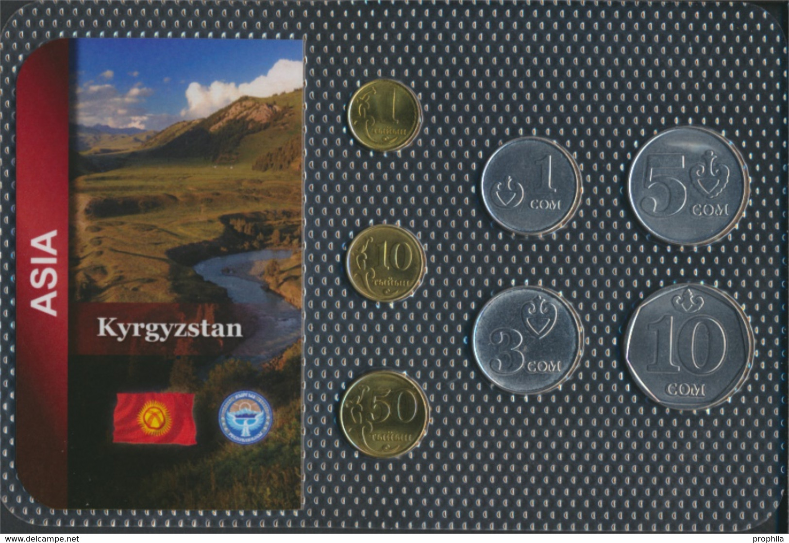 Kirgisistan Stgl./unzirkuliert Kursmünzen Stgl./unzirkuliert Ab 2008 1 Tyiyn Bis 10 Som (9664035 - Kyrgyzstan