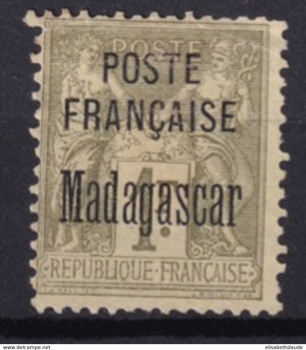 MADAGASCAR - 1895 - YT N° 21 (*) - SANS GOMME - INFIME PLI D'ANGLE - COTE 2022 = 200 EUR - Nuovi