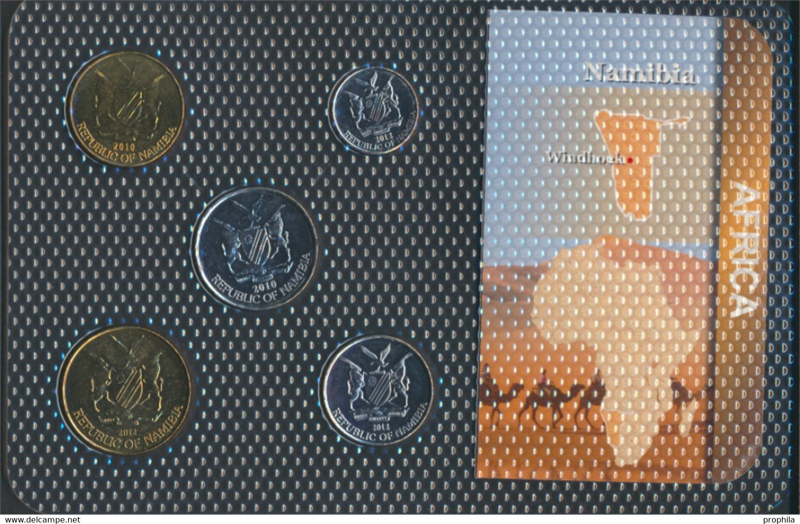 Namibia - Südwestafrika Stgl./unzirkuliert Kursmünzen Stgl./unzirkuliert Ab 1993 5 Cents Bis 5 Dollars (9664163 - Namibia