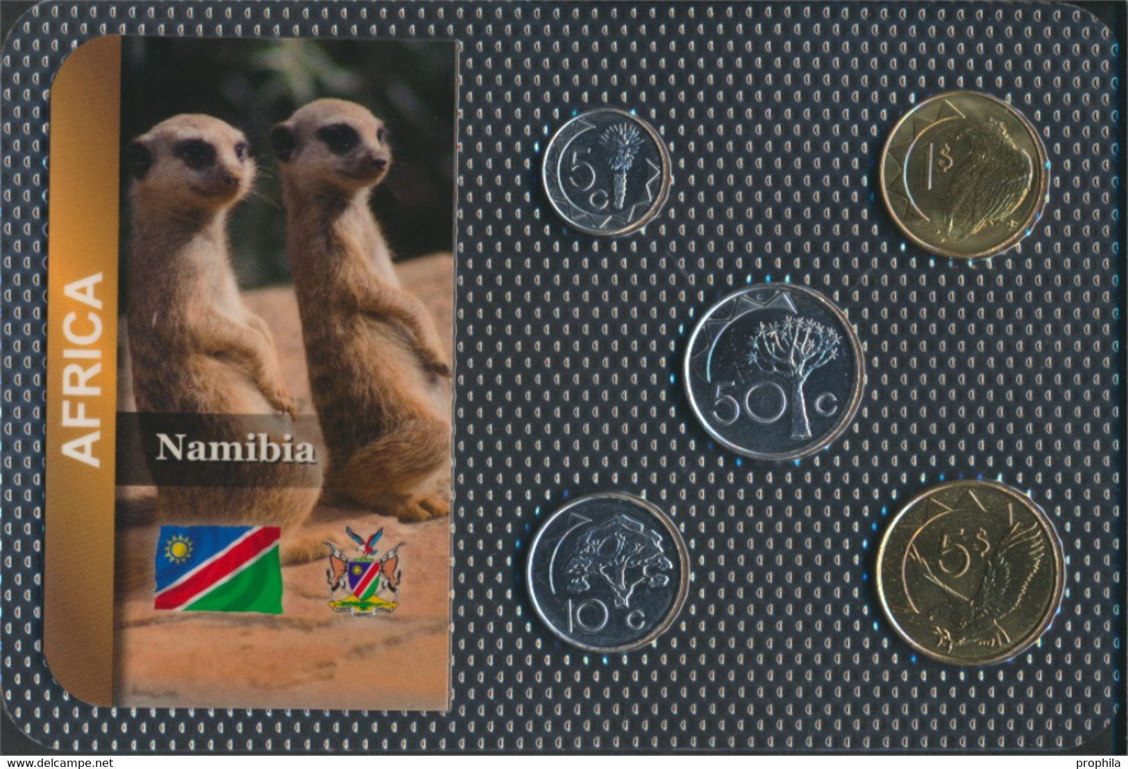 Namibia - Südwestafrika Stgl./unzirkuliert Kursmünzen Stgl./unzirkuliert Ab 1993 5 Cents Bis 5 Dollars (9664164 - Namibia