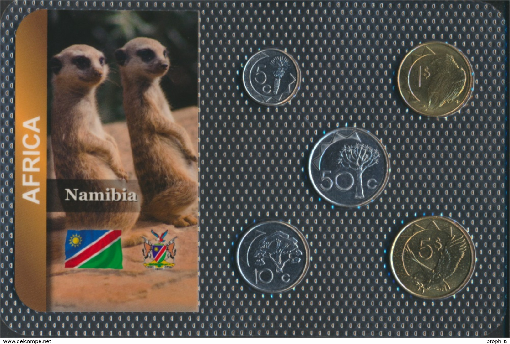 Namibia - Südwestafrika Stgl./unzirkuliert Kursmünzen Stgl./unzirkuliert Ab 1993 5 Cents Bis 5 Dollars (9664165 - Namibië