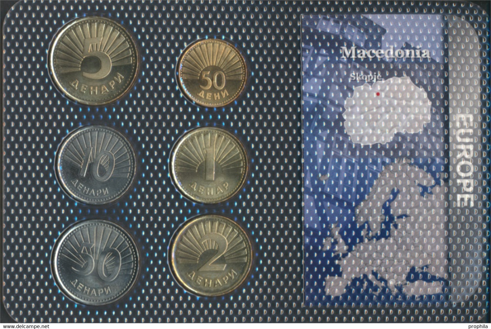 Makedonien Stgl./unzirkuliert Kursmünzen Stgl./unzirkuliert Ab 1993 50 Deni Bis 50 Denari (9664113 - Noord-Macedonië