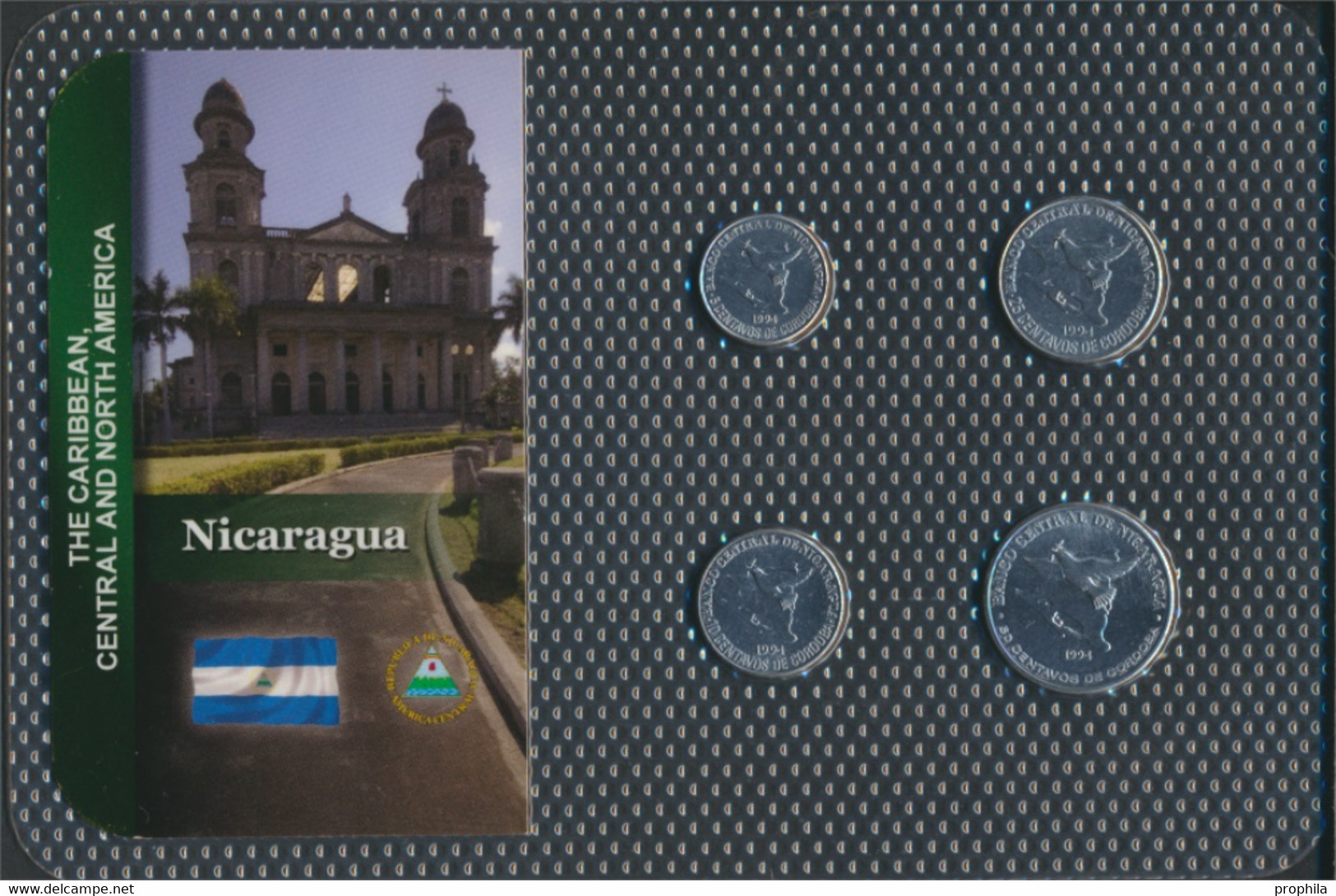 Nicaragua 1994 Stgl./unzirkuliert Kursmünzen 1994 5 Centavos Bis 50 Centavos (9664126 - Nicaragua