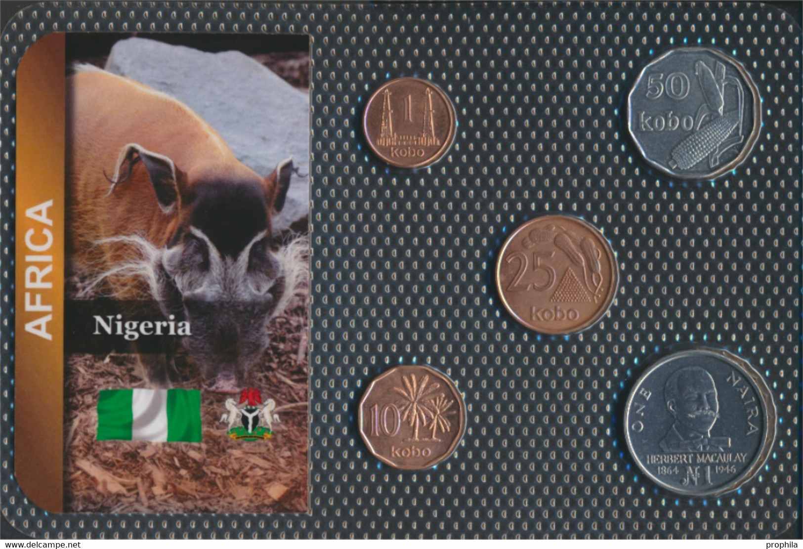 Nigeria 1991 Stgl./unzirkuliert Kursmünzen 1991 1 Kobo Bis 2 Naira (9664123 - Nigeria