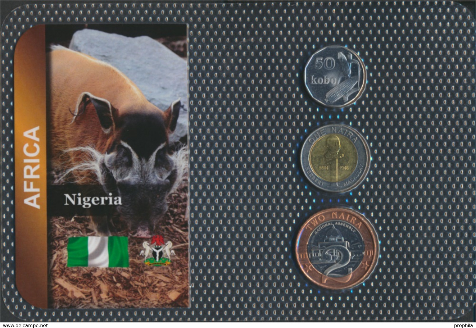 Nigeria 2006 Stgl./unzirkuliert Kursmünzen 2006 50 Kobo Bis 2 Naira (9664121 - Nigeria