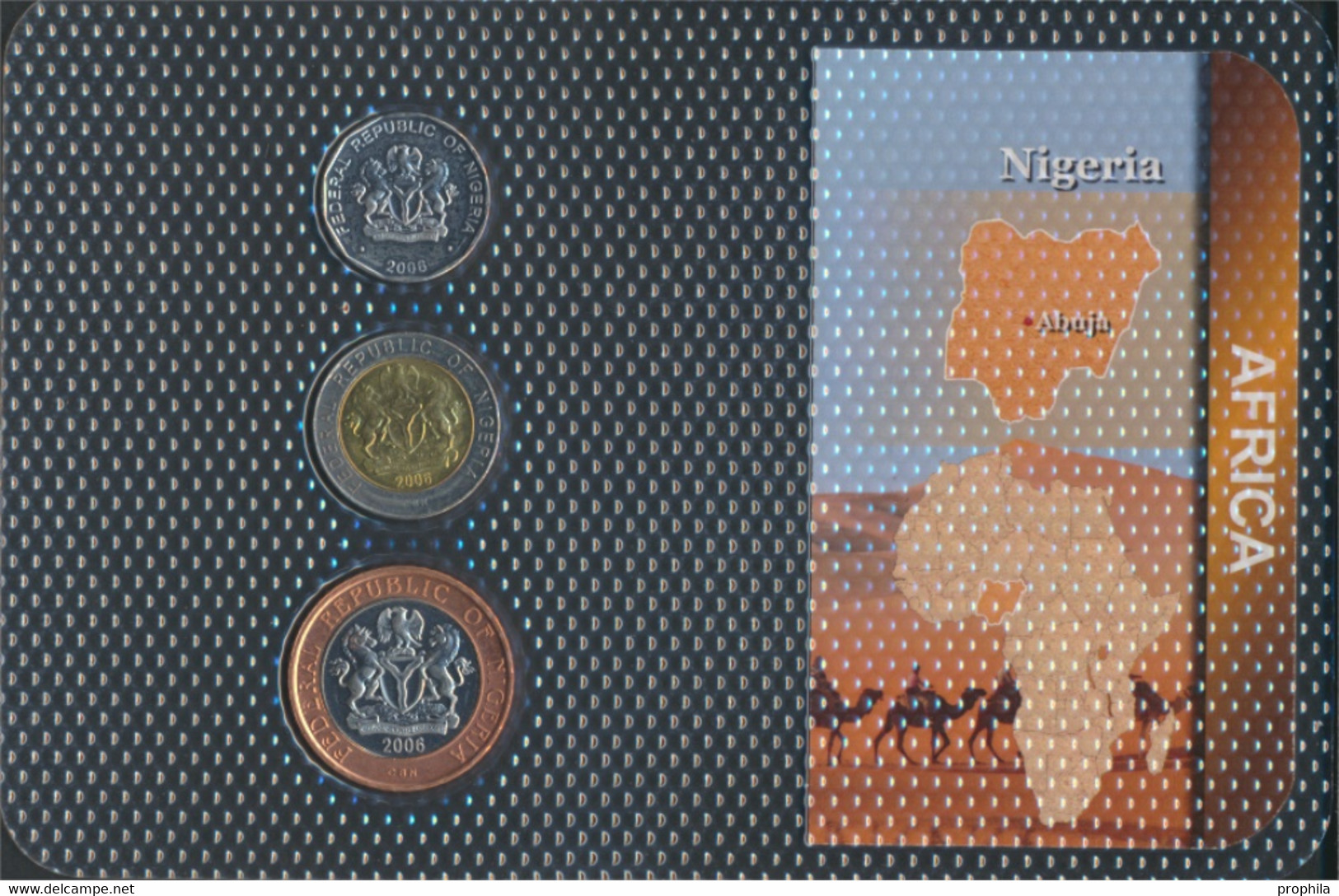Nigeria 2006 Stgl./unzirkuliert Kursmünzen 2006 50 Kobo Bis 2 Naira (9664121 - Nigeria