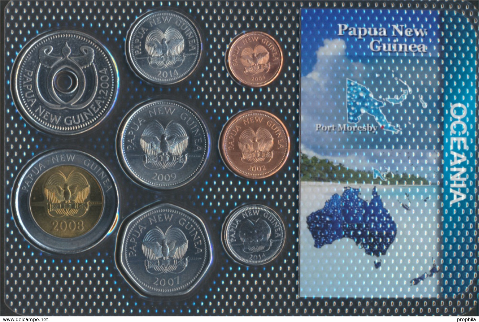 Papua-Neuguinea Stgl./unzirkuliert Kursmünzen Stgl./unzirkuliert Ab 1995 1 Toea Bis 2 Kina (9664096 - Papua New Guinea