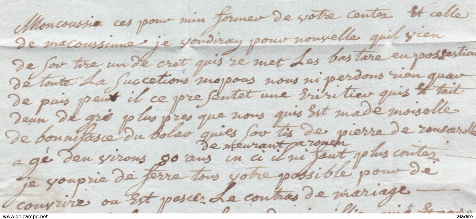 1798 - 74 ELBEUF Sur Lettre Pliée Avec Corresp. De Saint Pierre Des Cercueils Auj. Fleurs Vers Pont Audemer, Eure - 1701-1800: Precursors XVIII