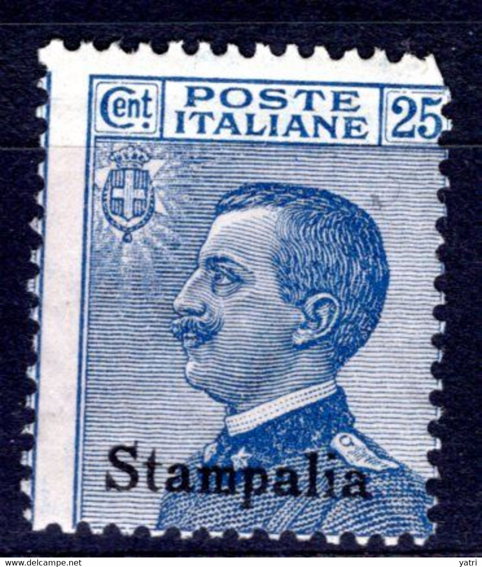 Egeo - Stampalia - 25 Centesimi  * - Aegean (Stampalia)