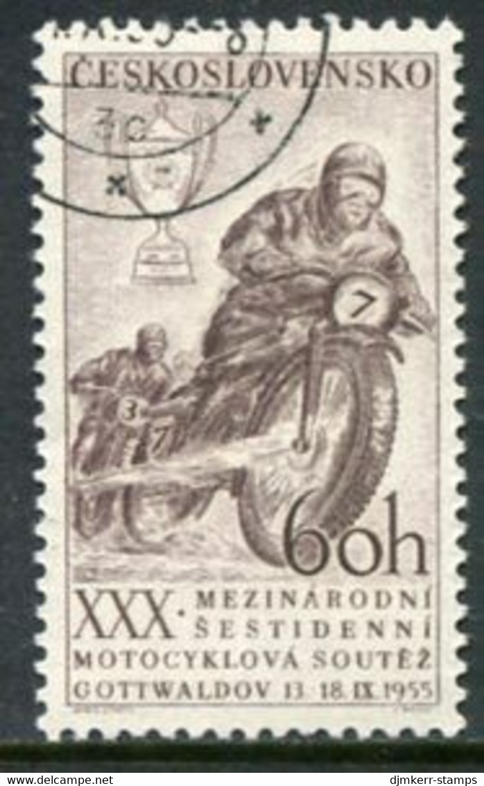 CZECHOSLOVAKIA 1955 Motorcycle 6-day Race Used.  Michel 933 - Usati