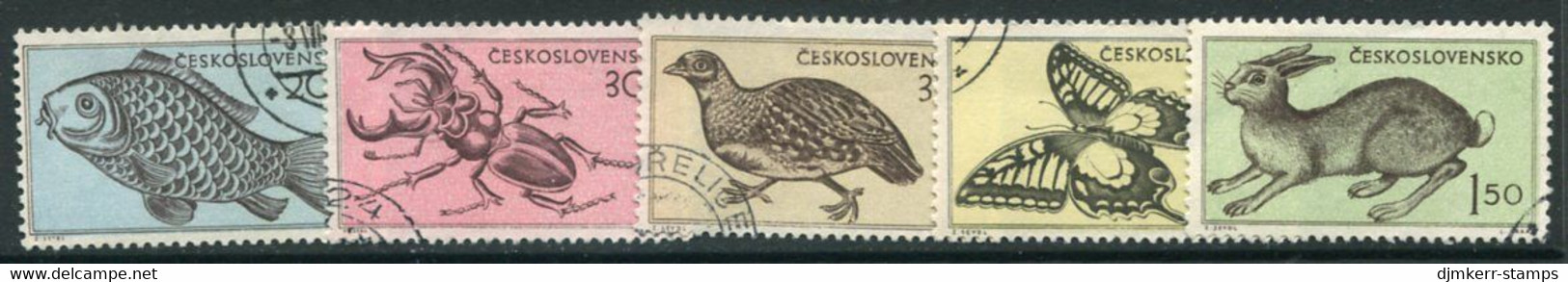 CZECHOSLOVAKIA 1955 Fauna Used.  Michel 925-29 - Usati