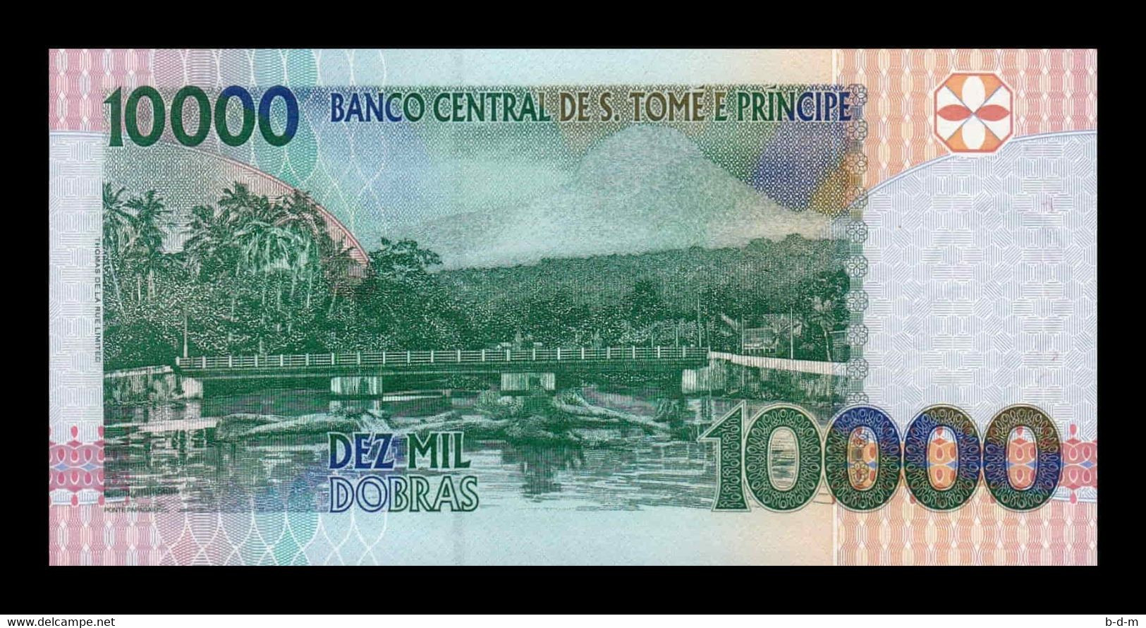 Santo Tomé Y Principe St. Thomas & Prince 10000 Dobras 1996 Pick 66a SC UNC - San Tomé E Principe