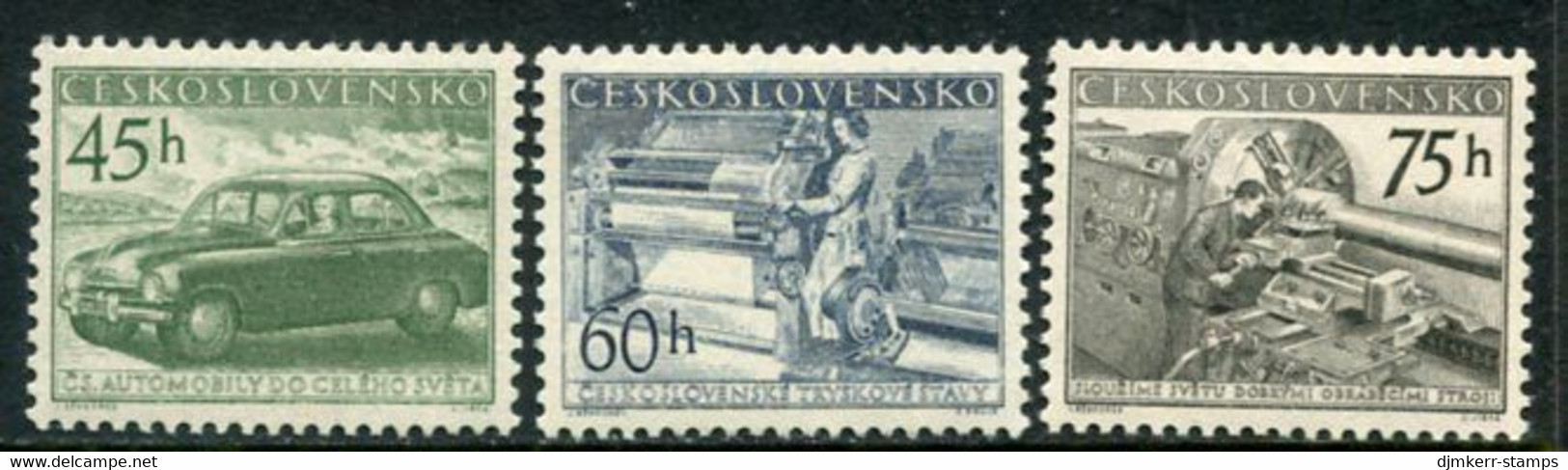 CZECHOSLOVAKIA 1955 Industrial Production MNH / **.  Michel 899-901 - Nuovi