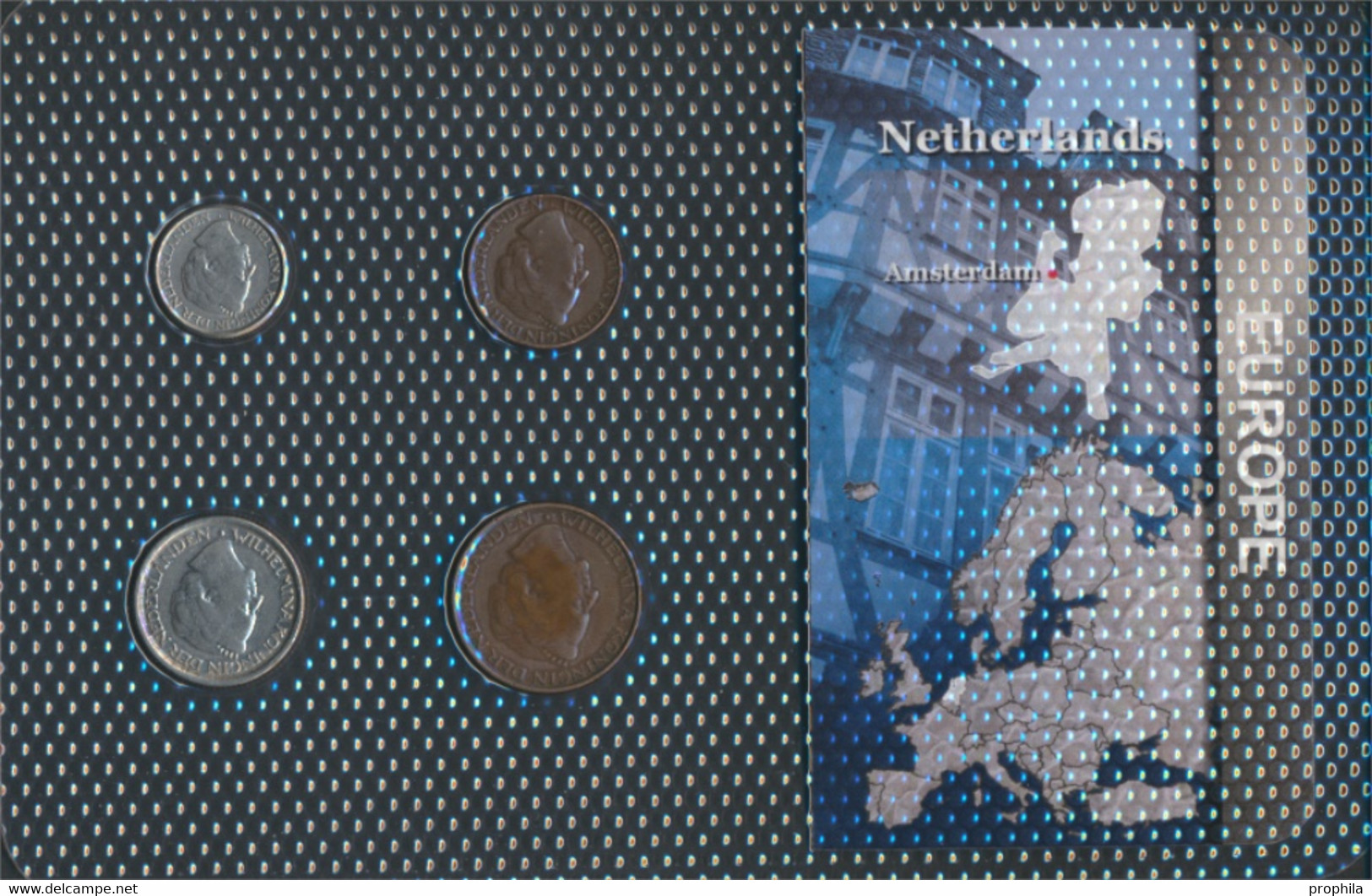 Niederlande 1948 Sehr Schön Kursmünzen 1948 1 Cent Bis 25 Cents (9664147 - Verzamelingen