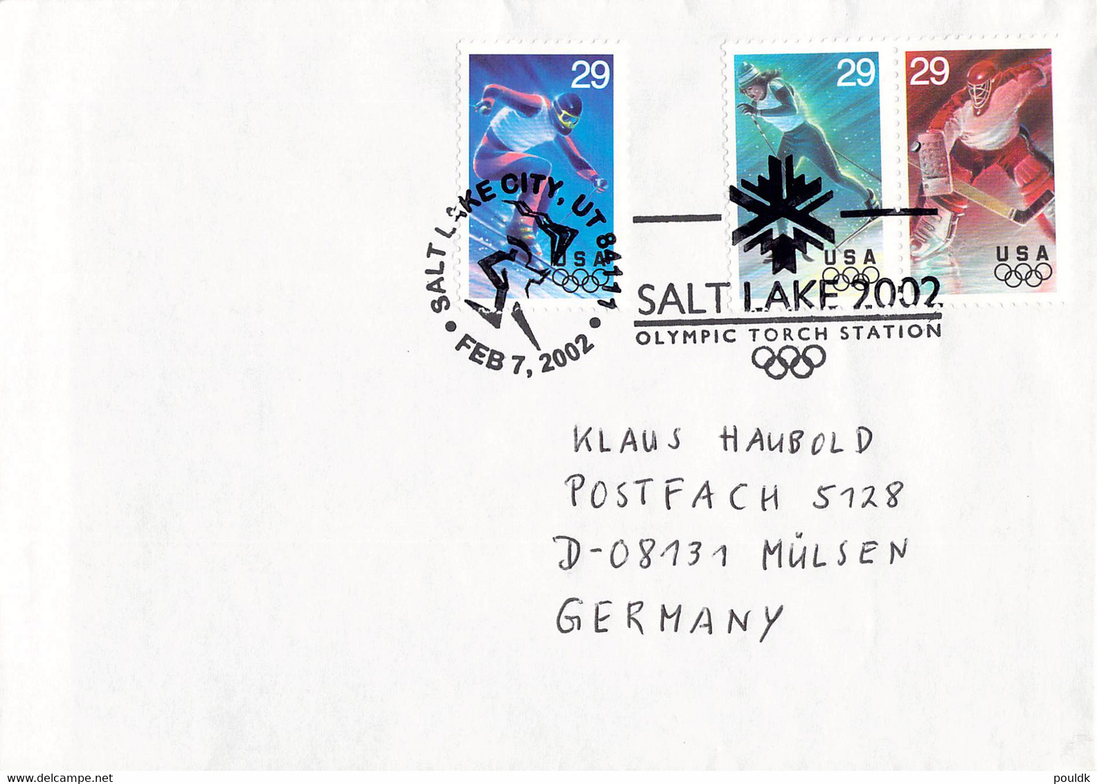 USA Cover 2002 Salt Lake Olympic Games - Salt Lake 2002 Olympic Torch Station (DD33-31) - Inverno2002: Salt Lake City