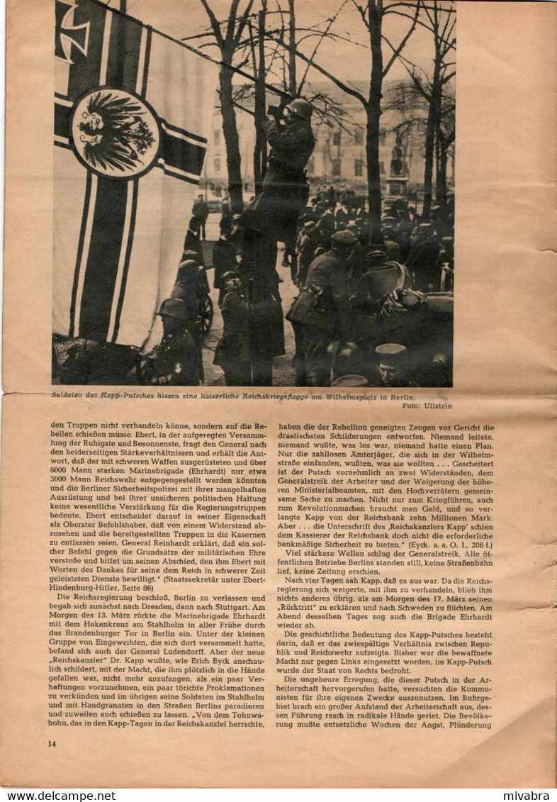 INFORMATIONEN ZUR POLITISCHEN BILDUNG - DIE WEIMARER REPUBLIK 1 - FOLGE 109 - 1964 - Ameublement
