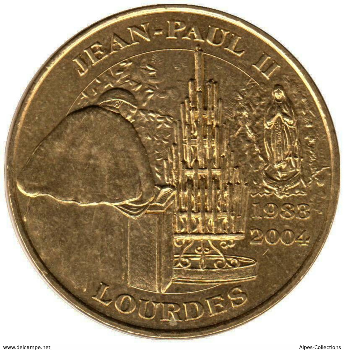 65-0459 - JETON TOURISTIQUE MDP - Lourdes - Jean-Paul II Avec Différent - 2004.2 - 2004