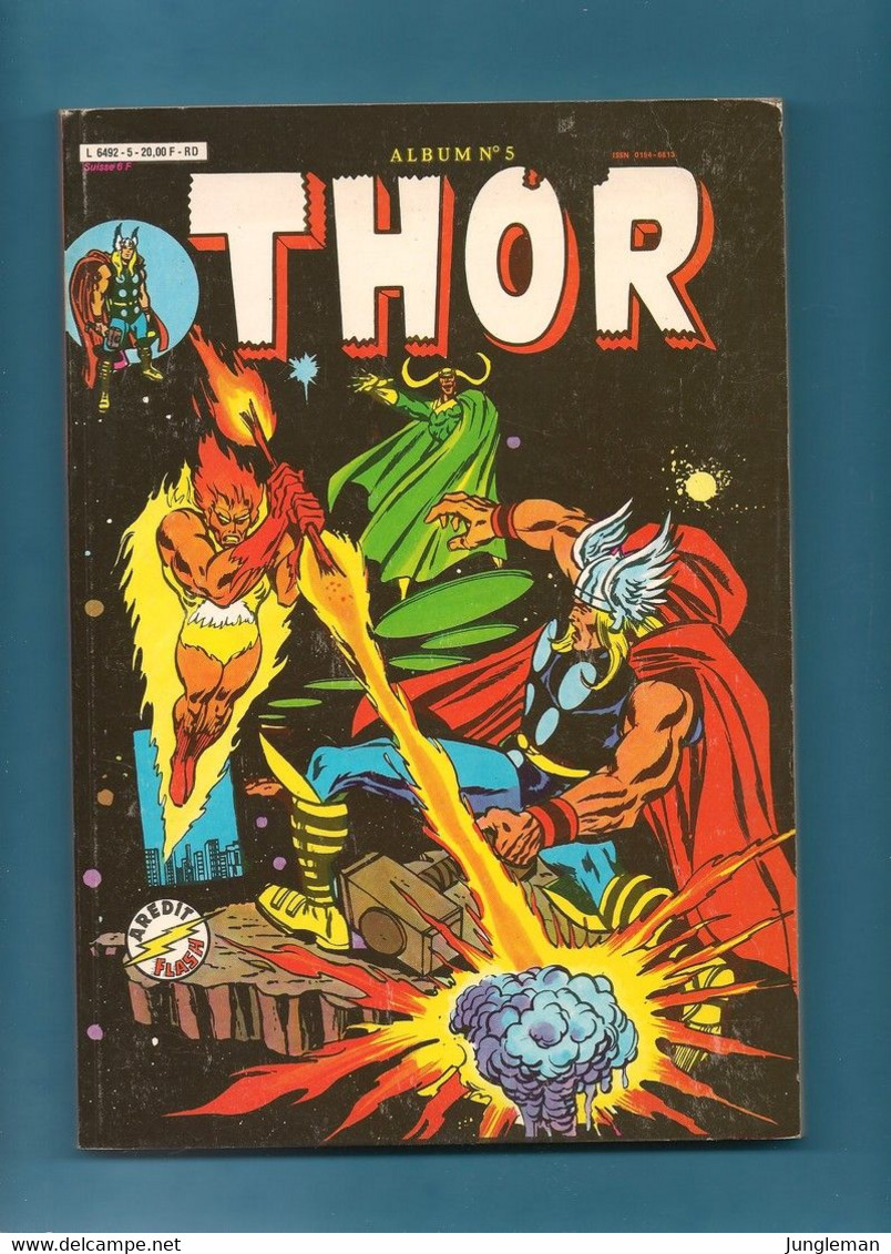 Album Relié Thor N°5 - Avec Les N° 9 Et 10 - Collection Arédit Flash - Editions Arédit - DL 1984 - TBE / Neuf - Thor