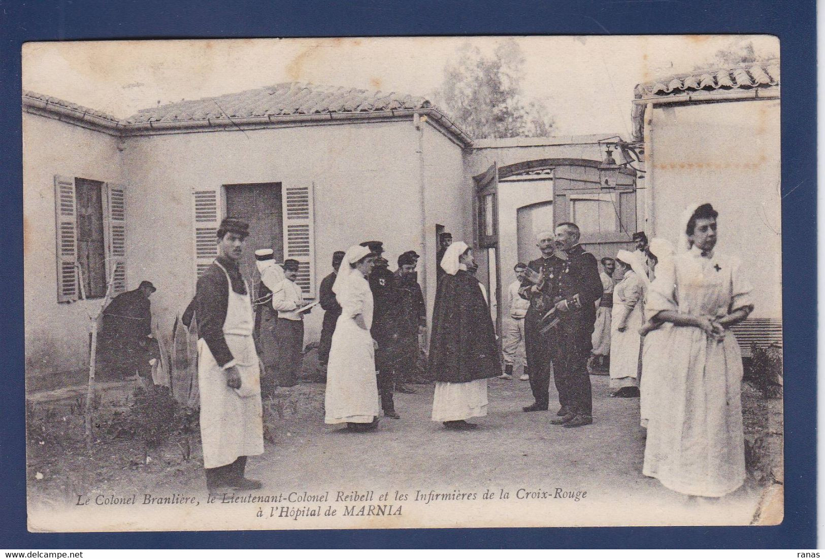 CPA Maroc Lalla Marnia Croix Rouge Red Cross Circulé Depuis Les Etats Unis Voir Dos Algérie - Other & Unclassified