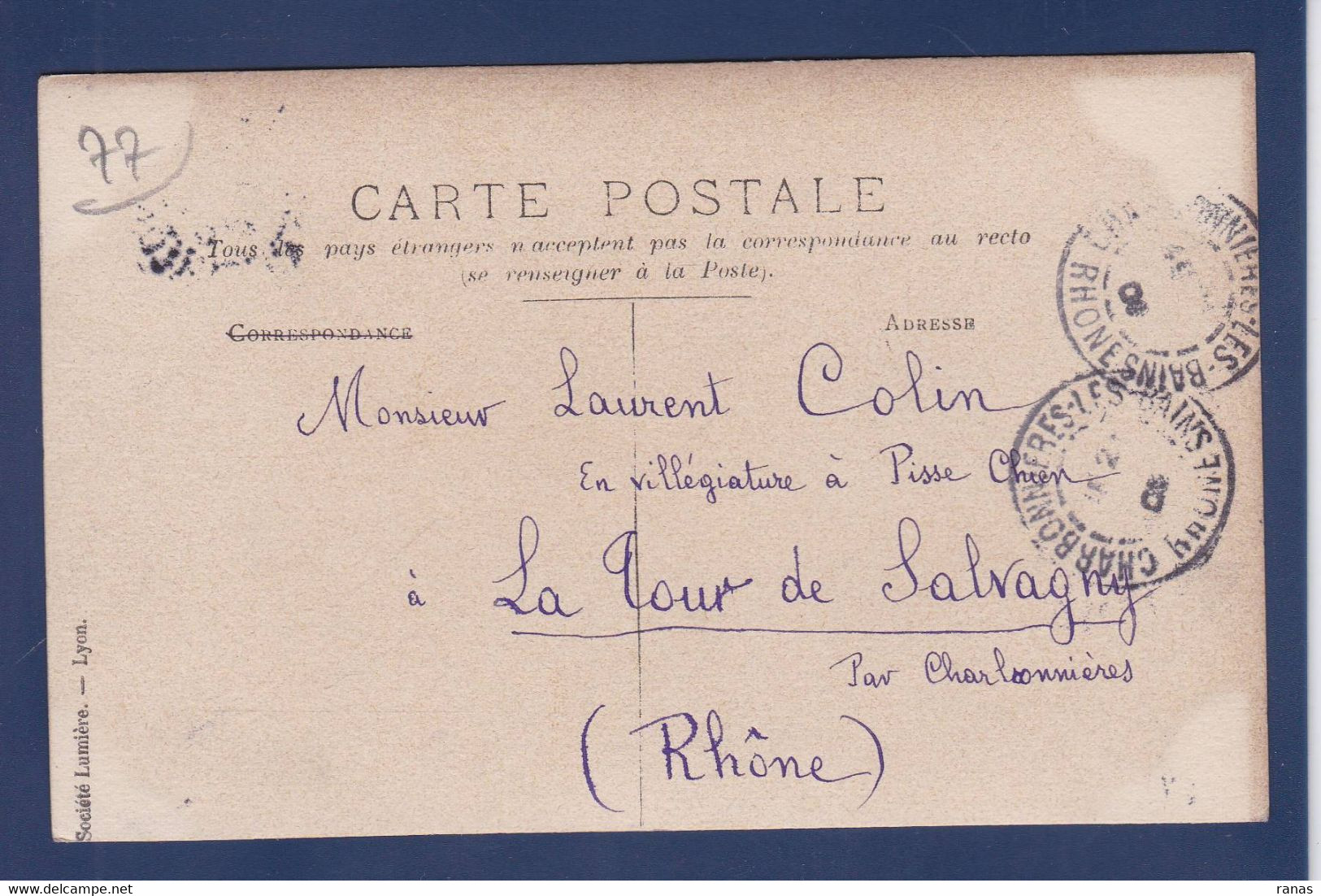 CPA [77] Seine Et Marne Carte Photo Circulé - Other & Unclassified