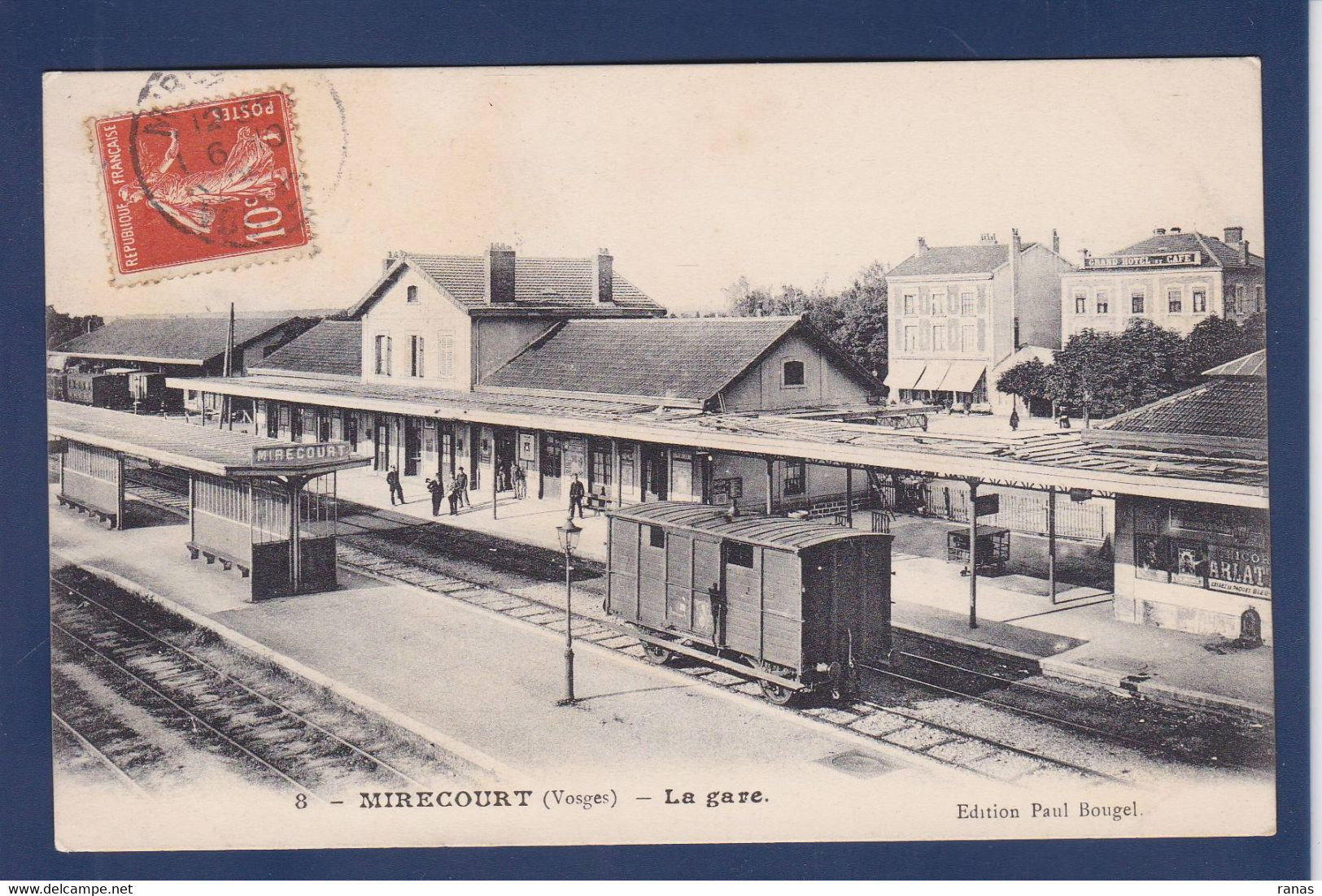 CPA [88] Vosges > Mirecourt Train Gare Chemin De Fer Circulé - Mirecourt